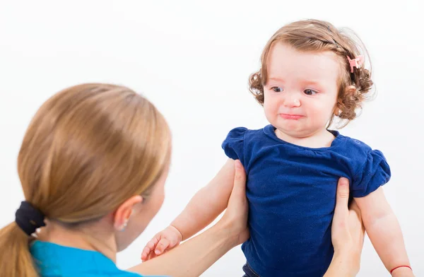 Frightened baby — Stock Photo, Image