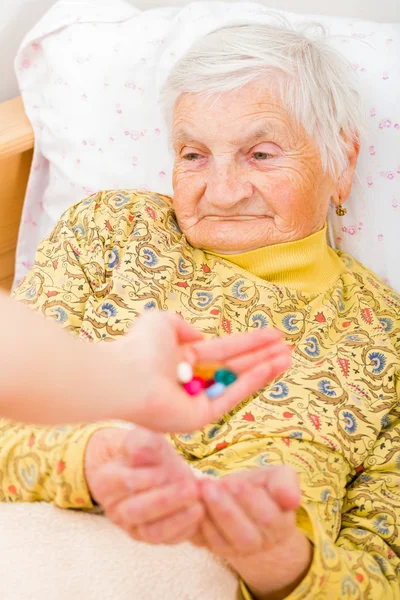 Äldre hemvård — Stockfoto