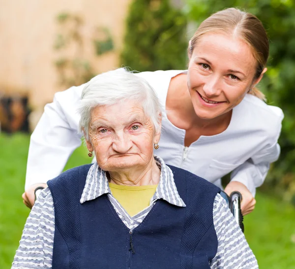 Elderly care — Stock Photo, Image