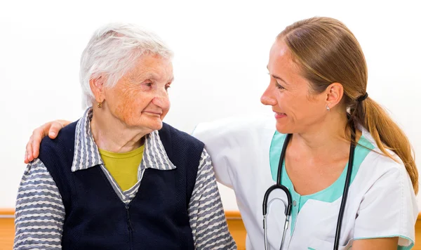 Elderly home care — Stock Photo, Image