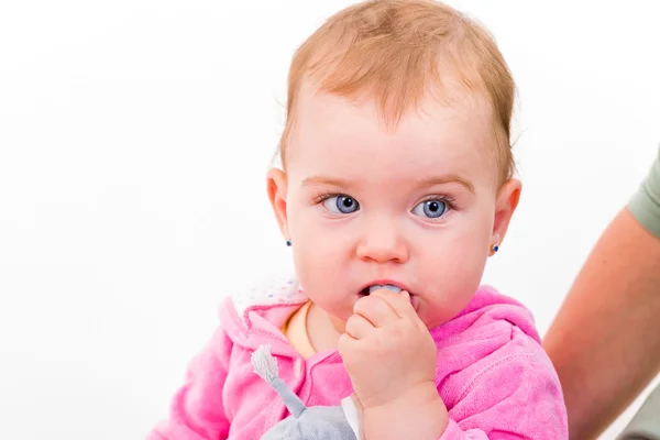 Schattige babymeisje — Stockfoto