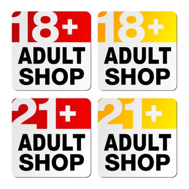 Yetişkin Dükkanı işaretleri