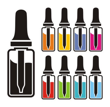 Vaping sıvı - vektör setleri