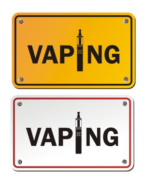 Vaping dikdörtgen işaretleri