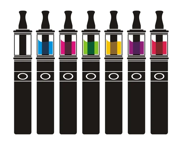 Vaporisator met kleurrijke lliquid — Stockvector