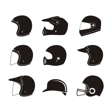 Kask siluet - kask Icon Setler