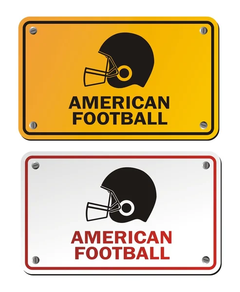 American football signs — Stock Vector