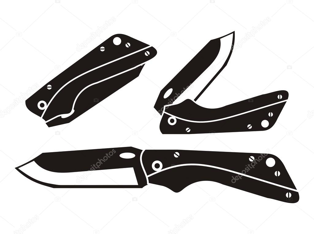 Folding knife - pictogram