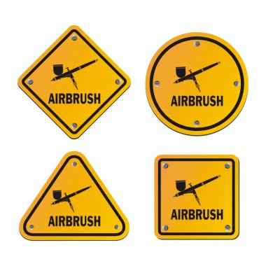 Airbrush işaretler - yol işaretleri