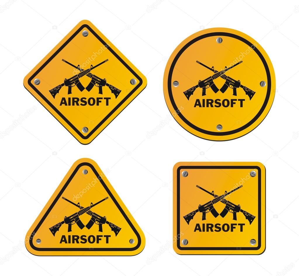 Airsoft roadsigns