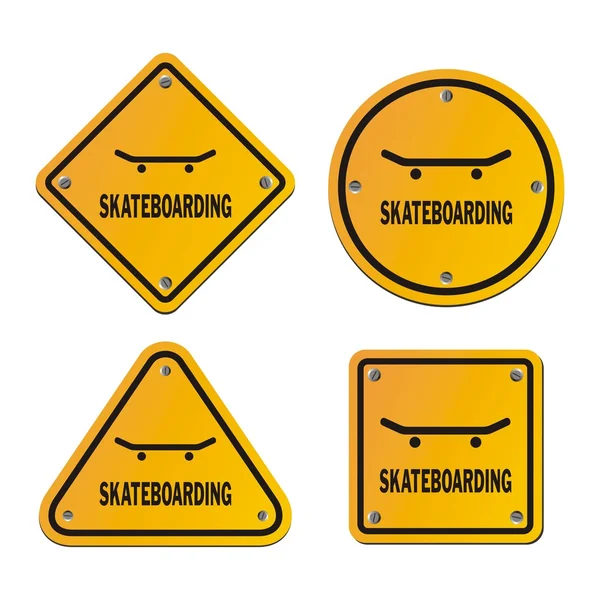 Segni di skateboard — Vettoriale Stock