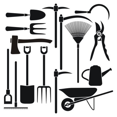 Gardening tool equipment clipart