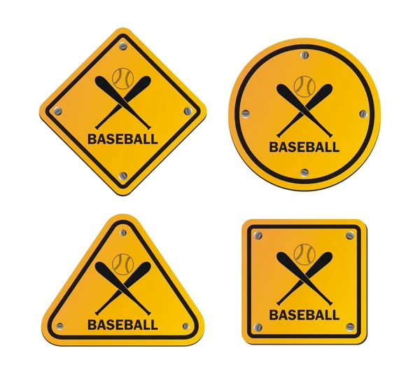 Baseball signs — Stock Vector