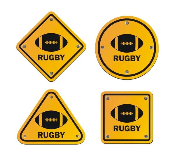 Rugby signs — Stock Vector