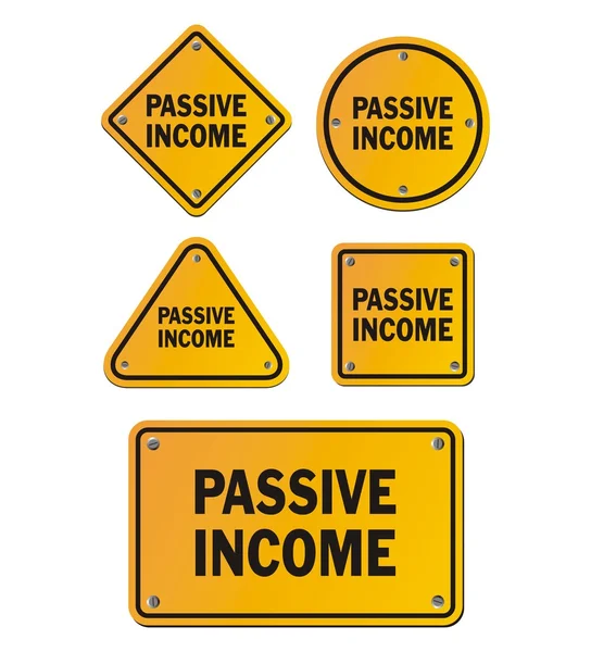 Пассивные признаки дохода — стоковый вектор