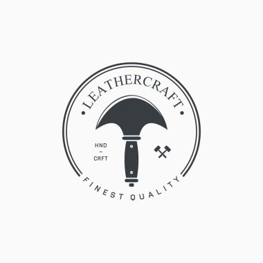 leathercraft etiketleri, amblem ve tasarım öğeleri