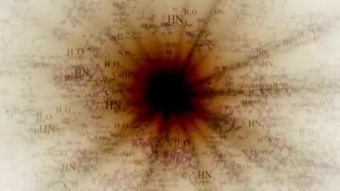 Kimyasal formüller yıldızlar arka plan üzerinde. DNA molekül yapısı arka plan. DNA'ın kimyasal formül ve moleküler yapısı