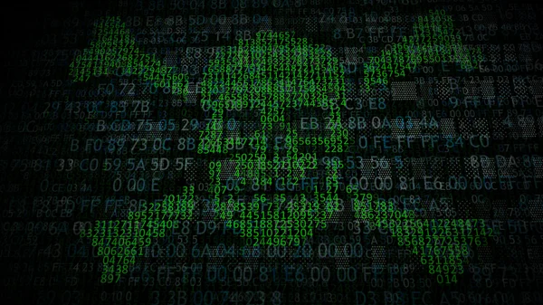 Konzept der Internetpiraterie. Hacker im Netz — Stockbild Konzept der Internetpiraterie. Hacker im Netz — Stockfoto