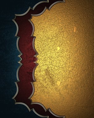 Yellow Element for design. Template for design. copy space for ad brochure or announcement invitation, abstract background.