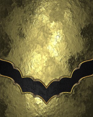 Grunge altın arka plan siyah dekorasyonu ile. Tasarım için öğe. Tasarım şablonu. reklam broşür veya duyuru davet, arka plan için alanı Kopyala.