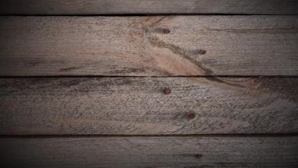 Loopable background animation of wooden planks. Camera moved — Stock Video