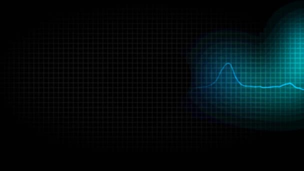 cardiogramme coeur sain sur Black Heart. Le concept d'un cœur malade 