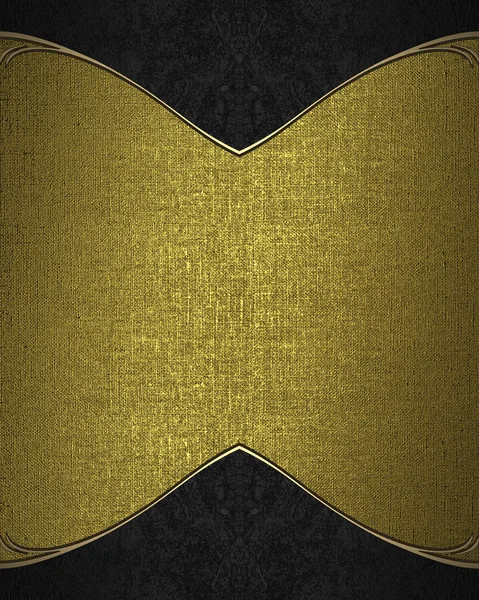 Struktura zlaté tkaniny s černými přízvuky. Šablona pro návrh místo pro kopírování reklamní brožury nebo oznámení, abstraktní pozadí. — Stock fotografie