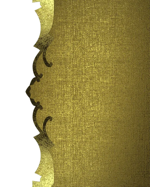 Grunge-Hintergrund mit goldenem Ornament. Vorlage für Design. Kopierraum für Werbebroschüre oder Ausschreibung, abstrakter Hintergrund. — Stockfoto