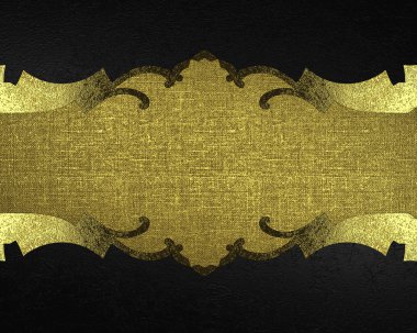 Desenli siyah çerçeve. Tasarım şablonu. reklam broşürü veya duyuru davetiyesi için kopya alanı, soyut arka plan.