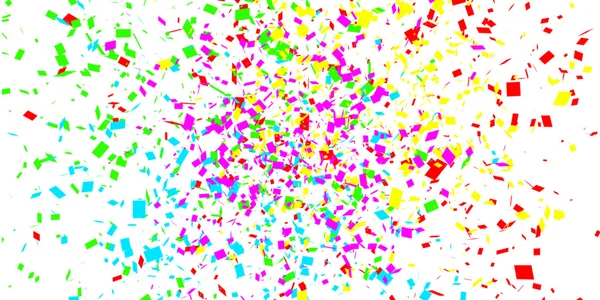 Kolorowe konfetti na białym tle — Zdjęcie stockowe
