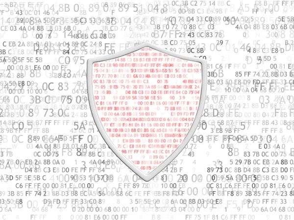 数据保护的概念。保护重要数据的概念。这一概念的电子安全，防火墙. — 图库照片