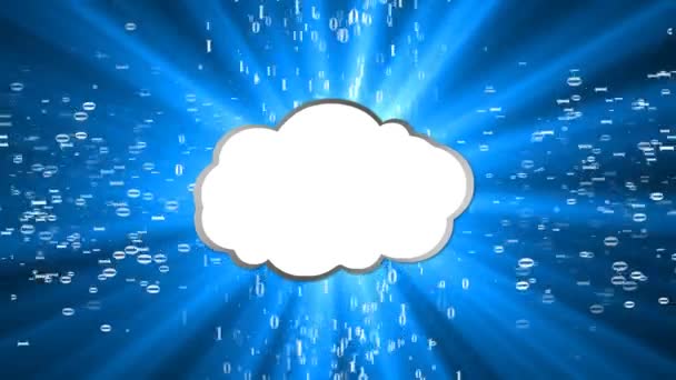 Datenaustausch in der Cloud — Stockvideo