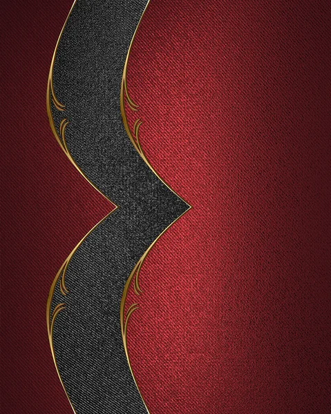 Texture rossa con motivo nero. Modello per il design. copia spazio per brochure pubblicitaria o invito all'annuncio, sfondo astratto . — Foto Stock