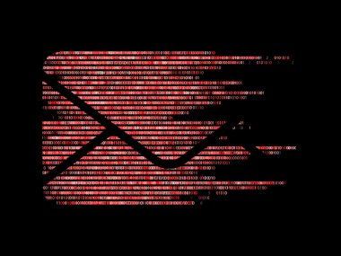 e-posta zarftan bir ikilik onaltılı kodu