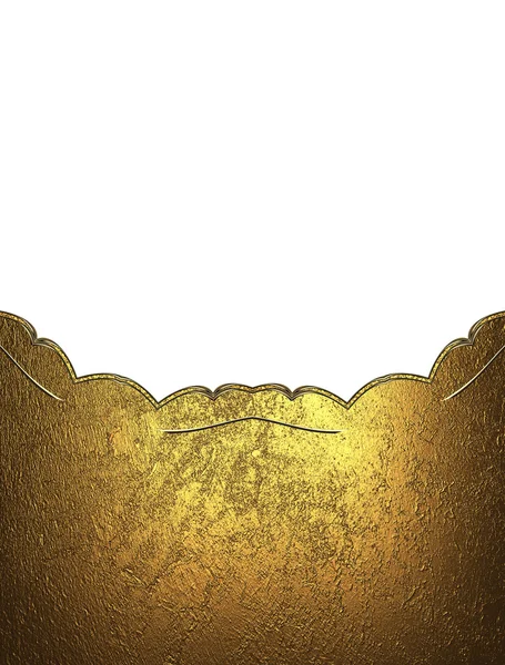白色背景上的金饰。设计模板。复制空间广告宣传册或宣布邀请 — 图库照片