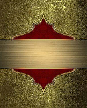 Grunge altın arka plan metin için bir işaret ile. Tasarım şablonu. kopya alanı reklam broşür veya duyuru davet için