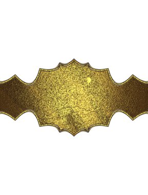 Metin için alan içeren altın çerçeve. Tasarım şablonu. reklam broşürü veya duyuru davetiyesi için kopya alanı