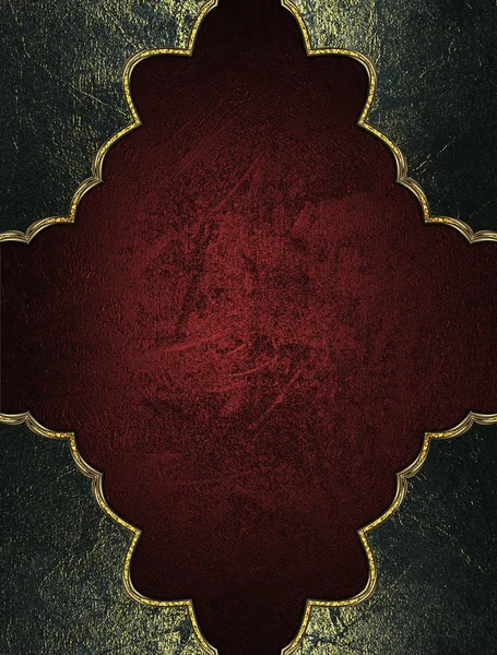 Texture rossa con cornice grunge. Modello per il design. copia spazio per brochure pubblicitaria o invito all'annuncio — Foto Stock