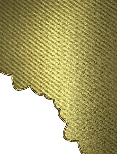 Texture dorée avec découpe pour la beauté. Modèle pour la conception. espace de copie pour la brochure publicitaire ou l'invitation d'annonce — Photo