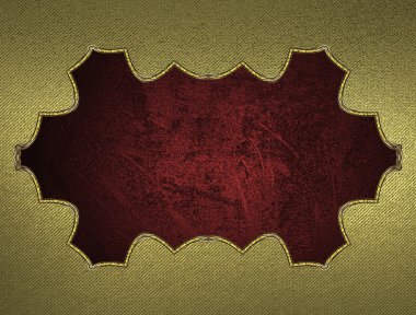 Sarı arkaplan ve kırmızı yazı işareti. Tasarım şablonu. reklam broşürü ya da duyuru daveti için boşluk kopyala