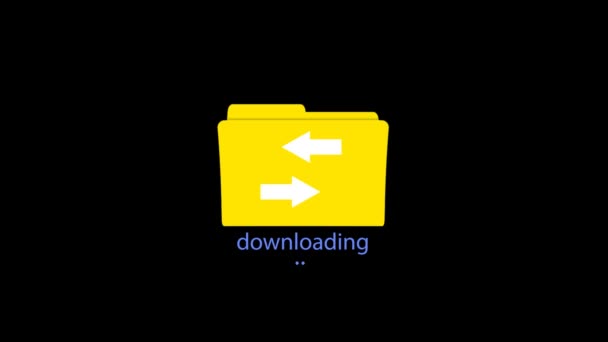 Loading media. Uploading files in the folder — Stock Video