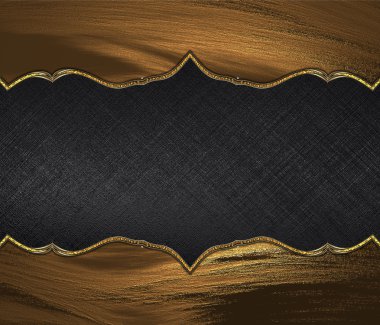 Metin için vintage işareti ile kahverengi arka plan. Tasarım şablonu. reklam broşürü veya duyuru davetiyesi için kopya alanı