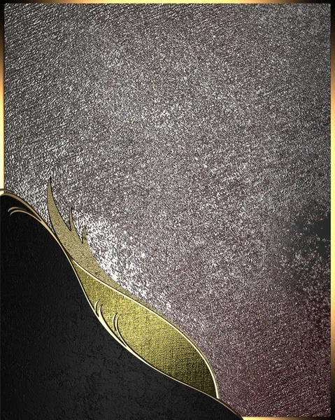 Grungeová textura s dekorací v rohu. Šablona pro návrh místo pro kopírování reklamní brožury nebo pozvánky na oznámení — Stock fotografie