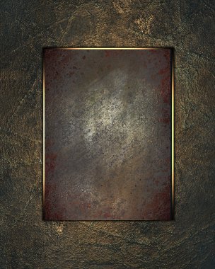 Eski dokuda Grunge isim plakası. Tasarım şablonu. reklam broşürü veya duyuru davetiyesi için kopya alanı