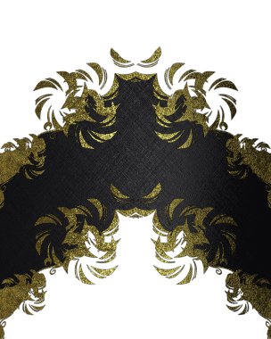 Çiçek desenli siyah çerçeve arka plan. Tasarım şablonu. reklam broşürü veya duyuru davetiyesi için kopya alanı