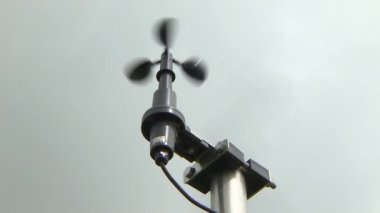Meteorolojide rüzgâr hızını ölçmek için Anemometre. Döndürme hızı rüzgar hızını gösterir.