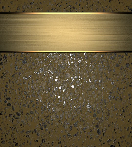 Абстрактная гранжевая текстура с золотой лентой. Дизайн шаблона. Дизайн сайта — стоковое фото