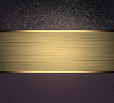 mavi renkli bir altın plaka. tasarım şablonu. Tasarım sitesi