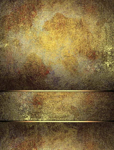 Kesme altın kenarları ile eski Metalik arka plan. Tasarım şablonu. Tasarım sitesi
