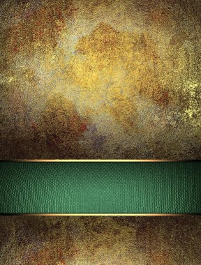 Kesme altın kenarları ile eski Metalik arka plan. Tasarım şablonu. Tasarım sitesi